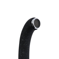 Смеситель для кухни Accoona A4040F, однорычажный, с гайкой, черный