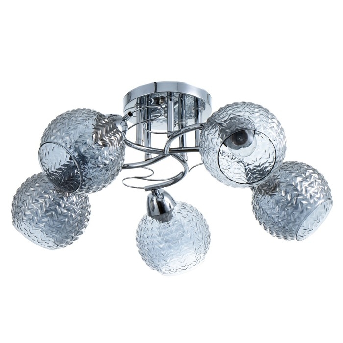 Люстра "Эрион" 5хЕ27 40Вт хром 56х56х22 см BayerLux