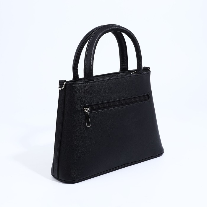 Сумка-тоут "Оливи" на молнии, цвет чёрный