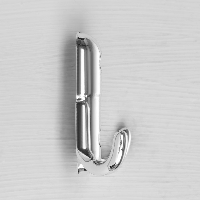 Крючок-вешалка № 8, цвет хром глянец, 100 шт.