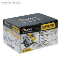 Пила циркулярная Kolner KCS 160/1300, 1300 Вт, 4800 об/мин, d=160 мм, параллельный упор