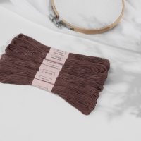 Набор ниток мулине №3860, 8 &plusmn; 1 м, 6 шт, цвет какао