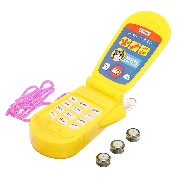 Музыкальный телефон &laquo;Друзья&raquo;, звуковые эффекты, работает от батареек, МИКС