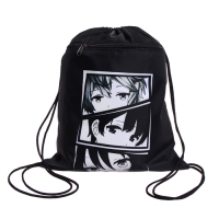 Мешок для обуви с карманом 420 х 340 мм, Calligrata МСО-7С, (мягкий полиэстер, плотность 210D), "Аниме глаза" Мешок для обуви с карманом 420 х 340 мм, Calligrata МСО-7С, (мягкий полиэстер, плотность 210D), "Аниме глаза"