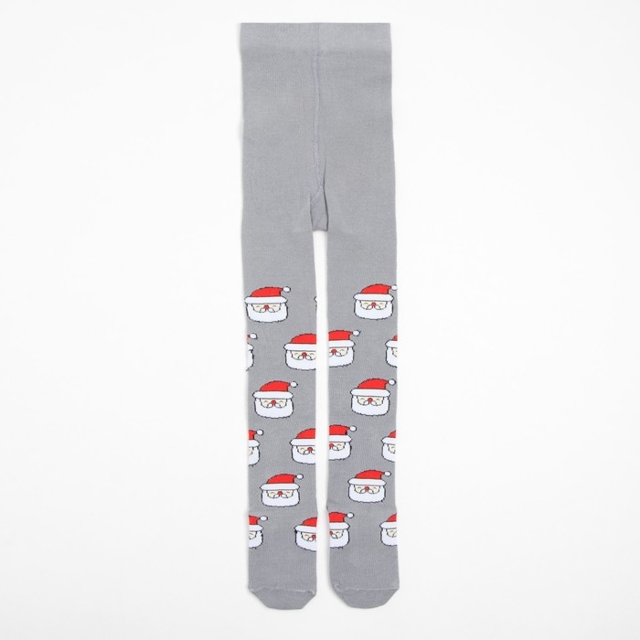 Новый год.Колготки детские KAFTAN Новый год.Колготки детские KAFTAN "Дед Мороз" 116-122 см, серый
