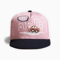 Кепка детская MINAKU "Машинка" розовый, р-р 48-50 Кепка детская MINAKU "Машинка" розовый, р-р 48-50