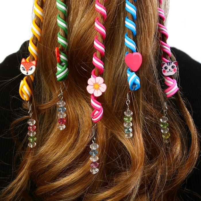 Украшение для волос, спираль &laquo;Микс&raquo; 22 см