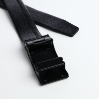 Ремень мужской, ширина 3,5 см, пряжка автомат, цвет чёрный Ремень мужской, ширина 3,5 см, пряжка автомат, цвет чёрный