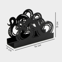 Салфетница Magistro «Змея», 14×4×9 см, цвет чёрный Салфетница Magistro «Змея», 14×4×9 см, цвет чёрный
