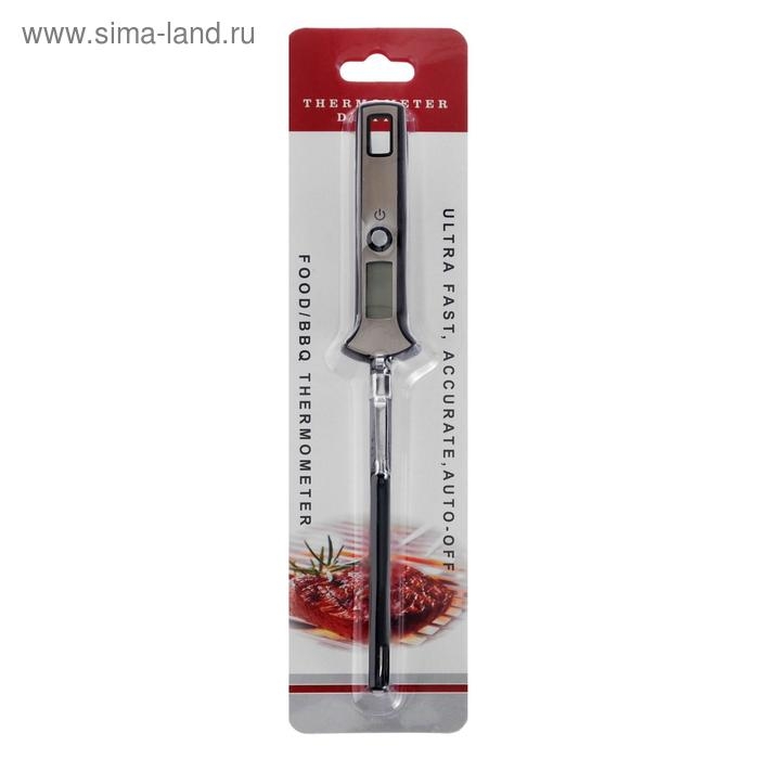Термометр (термощуп) кухонный LTR-19, максимальная температура 300 &deg;C, от LR44, серебристый