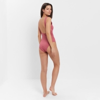 Купальник женский слитный в рубчик MINAKU однотонный цвет розовый, размер 42 Купальник женский слитный в рубчик MINAKU однотонный цвет розовый, размер 42