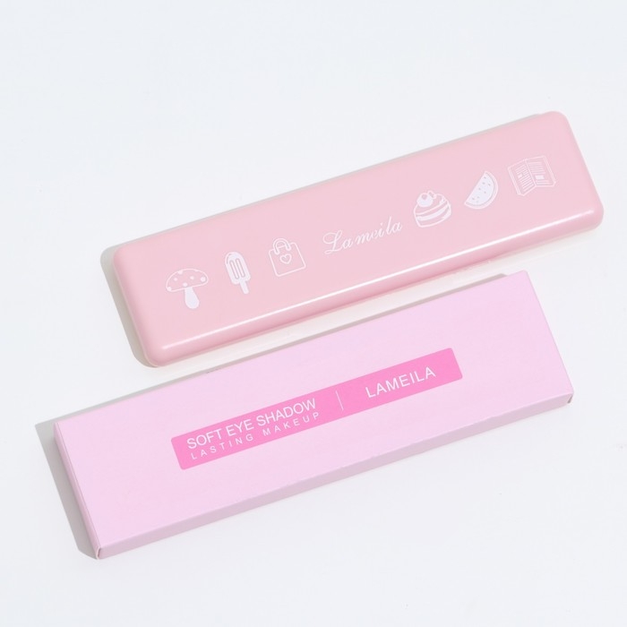 Палетка теней для век, с жемчужным блеском, 8 цветов