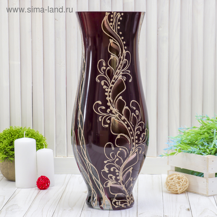 Ваза "Мелодия" d-13см, 40 х15 см, микс
