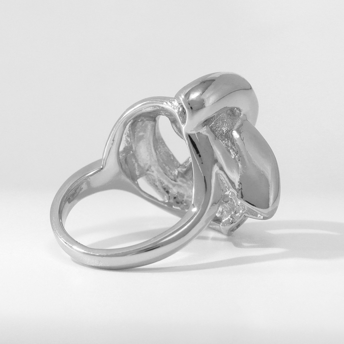 Кольцо металл &laquo;Тренд&raquo; тройной круг, цвет серебро, размер 18