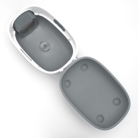 Туалет закрытый с УФ-лампой для уничтожения запаха 39 х 56 х 40 см, серый Туалет закрытый с УФ-лампой для уничтожения запаха 39 х 56 х 40 см, серый