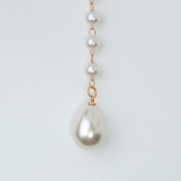 Кулон с жемчугом &laquo;Капля&raquo; цвет золото, 40см