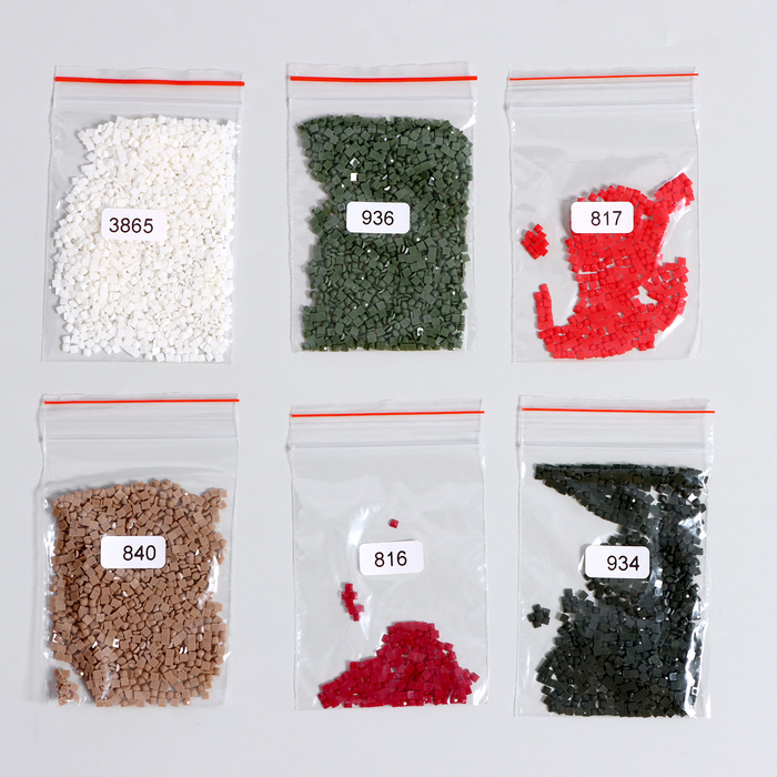 Алмазная мозаика &laquo;Корзинка с ромашками и клубникой&raquo;, 20 &times; 26 см, 27 цветов