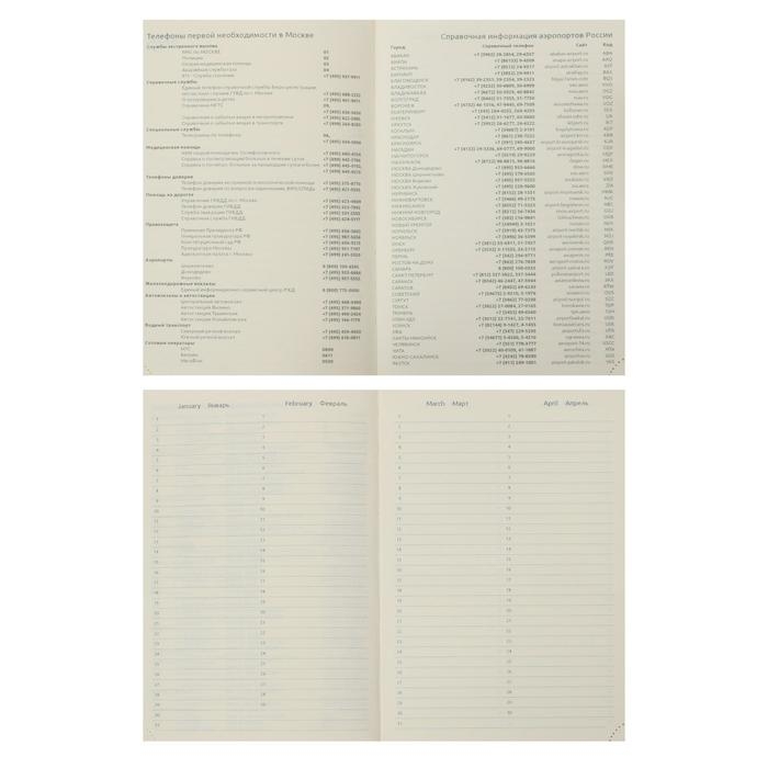 Ежедневник недатированный А5, 160 листов, deVENTE. Norwich, обложка искусственная кожа, 2 ляссе, тонированный блок 70 г/м2, чёрный