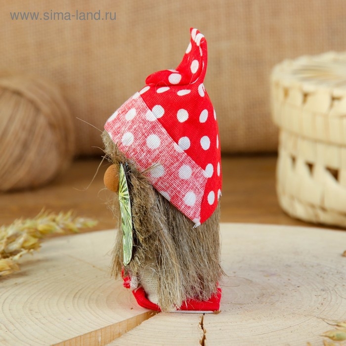 Оберег &laquo;Домовой с долларами&raquo;, будьте здоровы, 10 см, микс