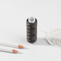 Нитки вощёные, круглые, 300D/3, 0,35 мм, 60 ± 2 м, цвет тёмно-серый Нитки вощёные, круглые, 300D/3, 0,35 мм, 60 ± 2 м, цвет тёмно-серый