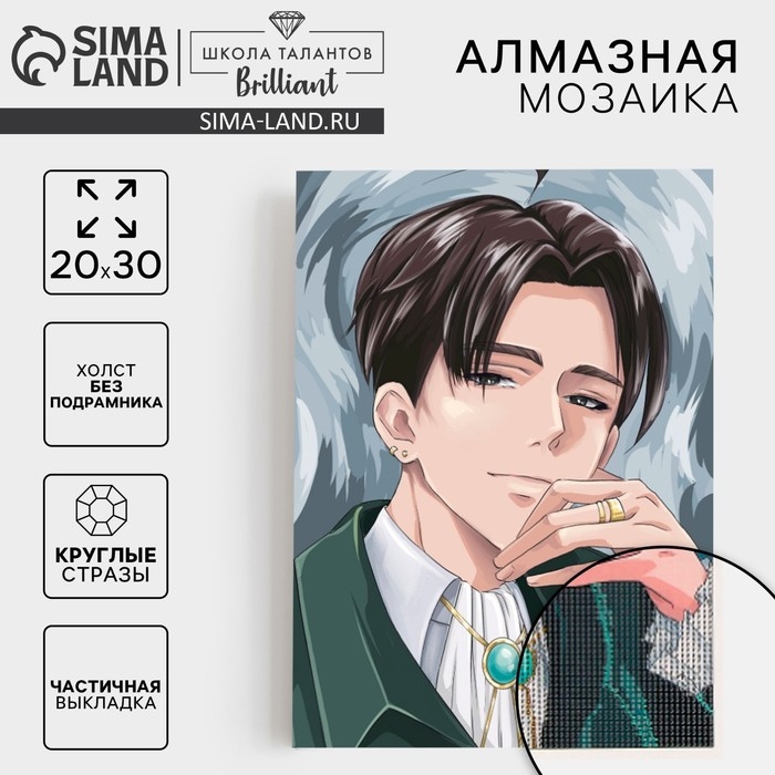 Алмазная мозаика с частичным заполнением на холсте «Стиляга», 20 х 30 см Алмазная мозаика с частичным заполнением на холсте «Стиляга», 20 х 30 см