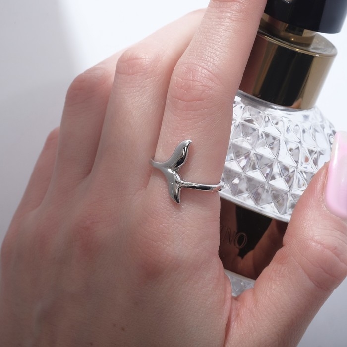 Кольцо «Русалка» хвост, цвет серебро, безразмерное Кольцо «Русалка» хвост, цвет серебро, безразмерное