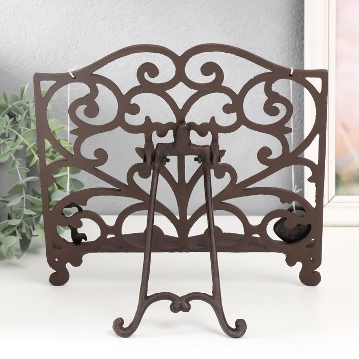 Фигура - подставка для книги, бумаг &laquo;Ажурная ковка&raquo;, 4.5&times;27&times;29.5 см