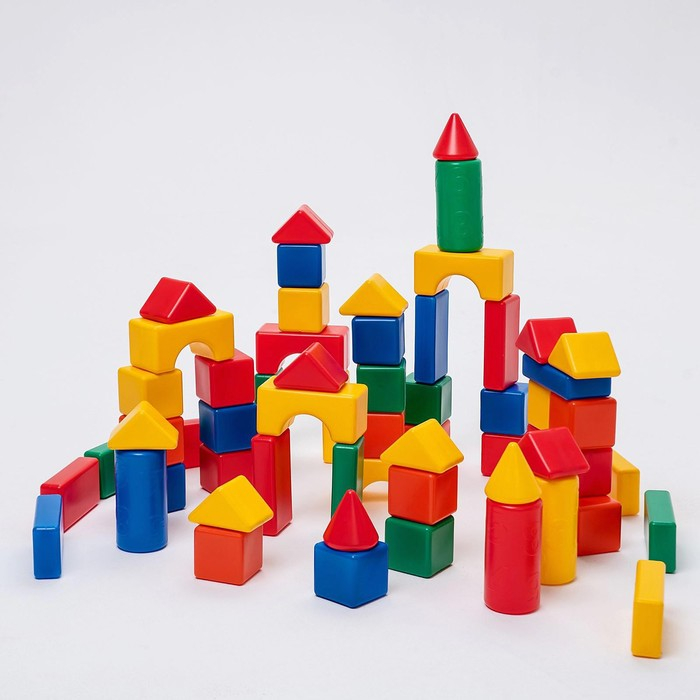 Строительный набор, 60 элементов 6 х 6 см Строительный набор, 60 элементов 6 х 6 см