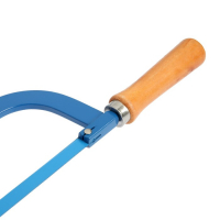 Ножовка по металлу ТУНДРА, деревянная ручка, два угла установки полотна, 300 мм