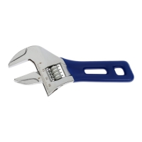 Ключ разводной ТУНДРА, укороченная обрезиненная рукоятка, широкий захват до 36 мм, 150 мм