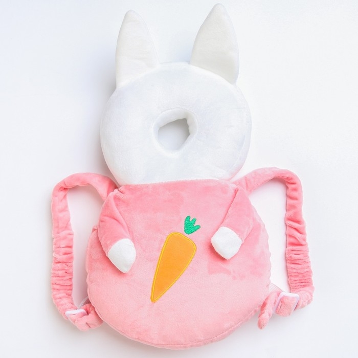 Рюкзак подушка для безопасности малыша &laquo;Зайка&raquo;, цвет розовый, Крошка Я