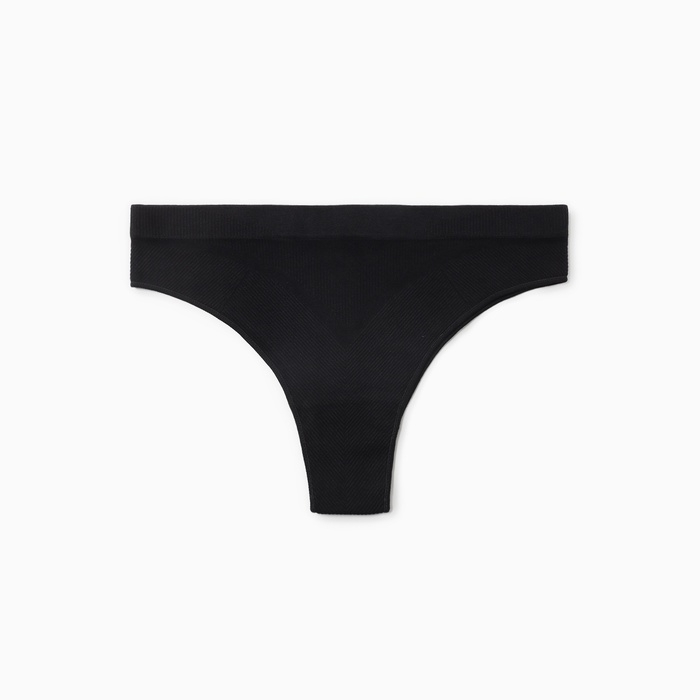 Трусы женские бразильяна, цвет черный, размер S-M