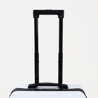 Чемодан детский 39 л (S), отдел на молнии, кодовый замок, 4 колеса, цвет белый