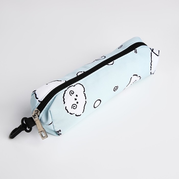 Набор рюкзак школьный из текстиля на молнии, 3 кармана, пенал, цвет бирюзовый