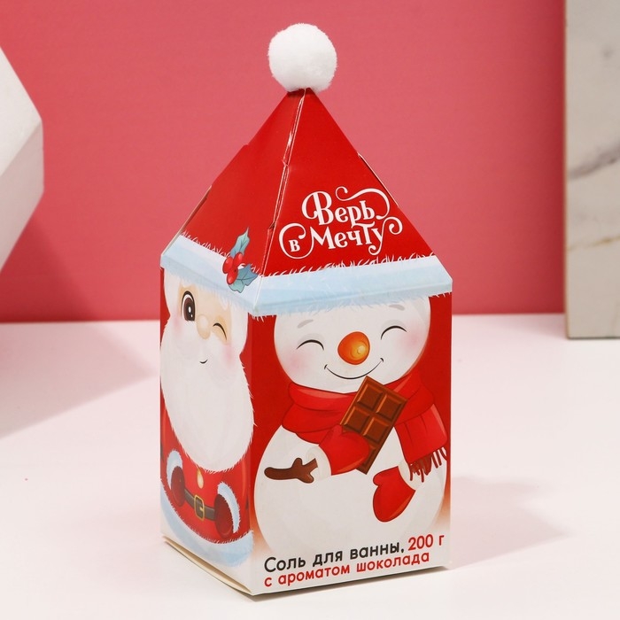 Соль для ванны &laquo;Верь в мечту!&raquo;, 200 г, аромат шоколада, Новый Год