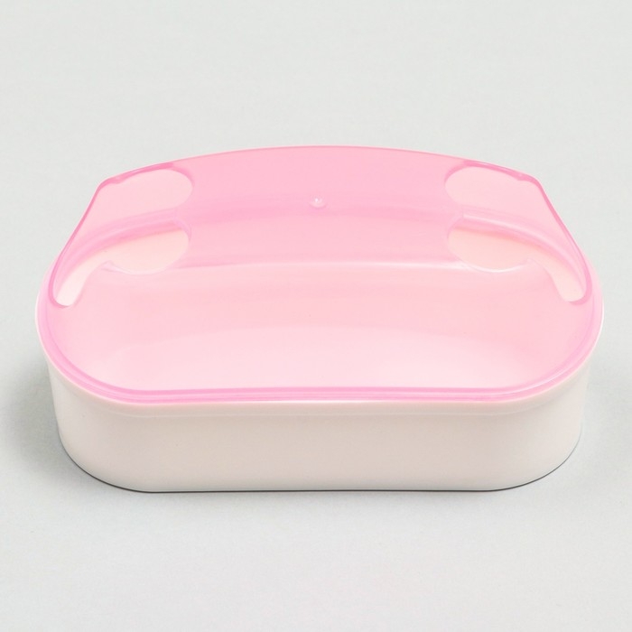 Туалет-туннель с лопаткой для грызунов "Пижон", 14,5 х 7 х 7 см, розовый