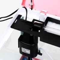 Аквариум SeaStar HX-318F в комплекте: LED-лампа 7 режимов, фильтр, 18 л, красный