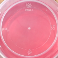 Набор контейнеров круглых с закручивающимися крышками, 2 шт: 500 мл, 1 л, прозрачные, крышки МИКС