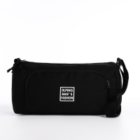 Сумка молодёжная на молнии, цвет чёрный