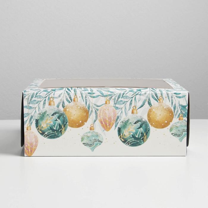 Коробка для капкейков &laquo;Счастливого Нового года!&raquo; 17 х 25 х 10см, Новый год