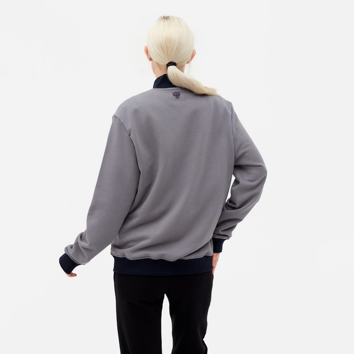 Толстовка на молнии President, размер XXL, цвет серый