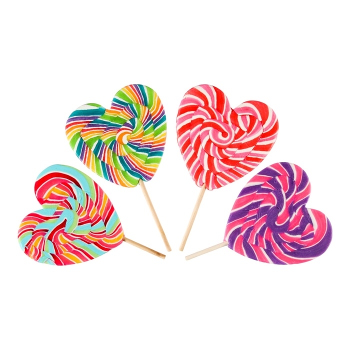 Карамель на палочке &laquo;Лолли Сердце Биг&raquo;, микс 140 г
