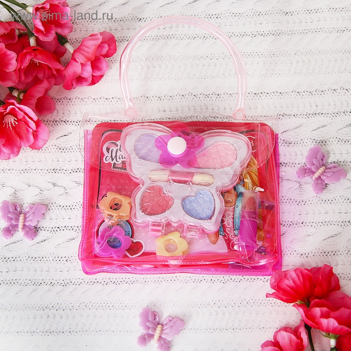 Набор косметики для девочки &laquo;Бабочка&raquo;, сумочка