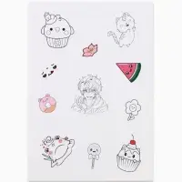 Наклейки детские, раскраска, 3 листа, А5 &laquo;Аниме&raquo;