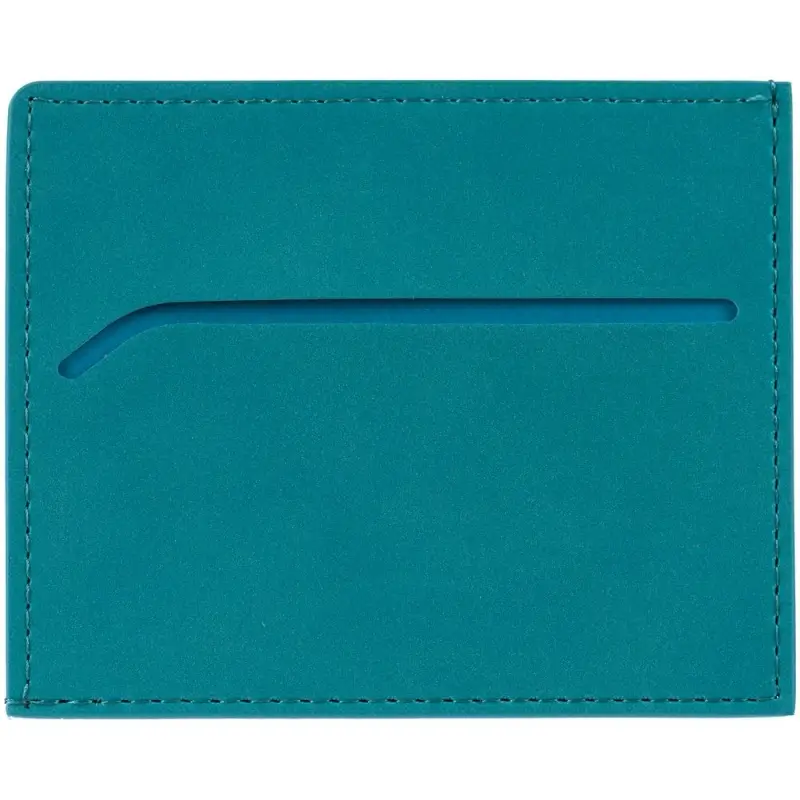 Чехол для карточек Nubuk, бирюзовый Чехол для карточек Nubuk, бирюзовый