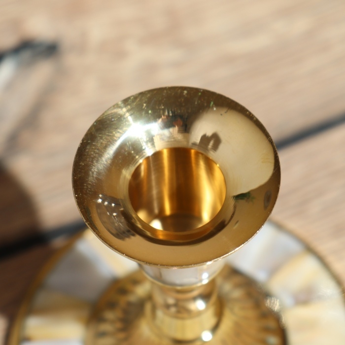 Подсвечник "Крис" 10 см, латунь