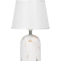 Лампа настольная &laquo;Глим&raquo; E14, 1х40Вт, белый/золотой, RISALUX