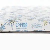 Коробка для шоколада &laquo;Снежинки&raquo;, 17 х 8.5 х 1.5 см