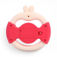 Музыкальный руль &laquo;Малыш зайчик&raquo;, звуковые и световые эффекты, розовый