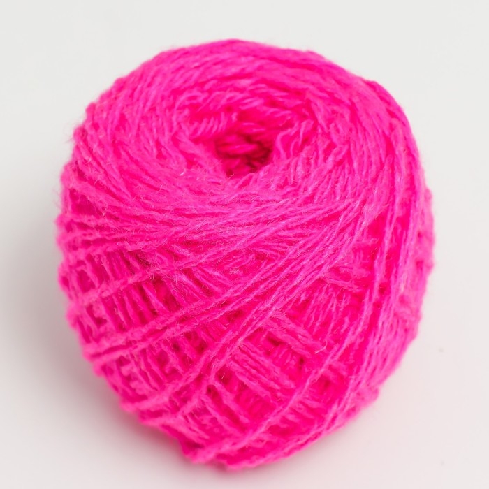 Пряжа для вязания спицами, крючком &laquo;Карачаевская&raquo;, моток, 100% акрил, 100 м/40&plusmn;5 г, (малина)